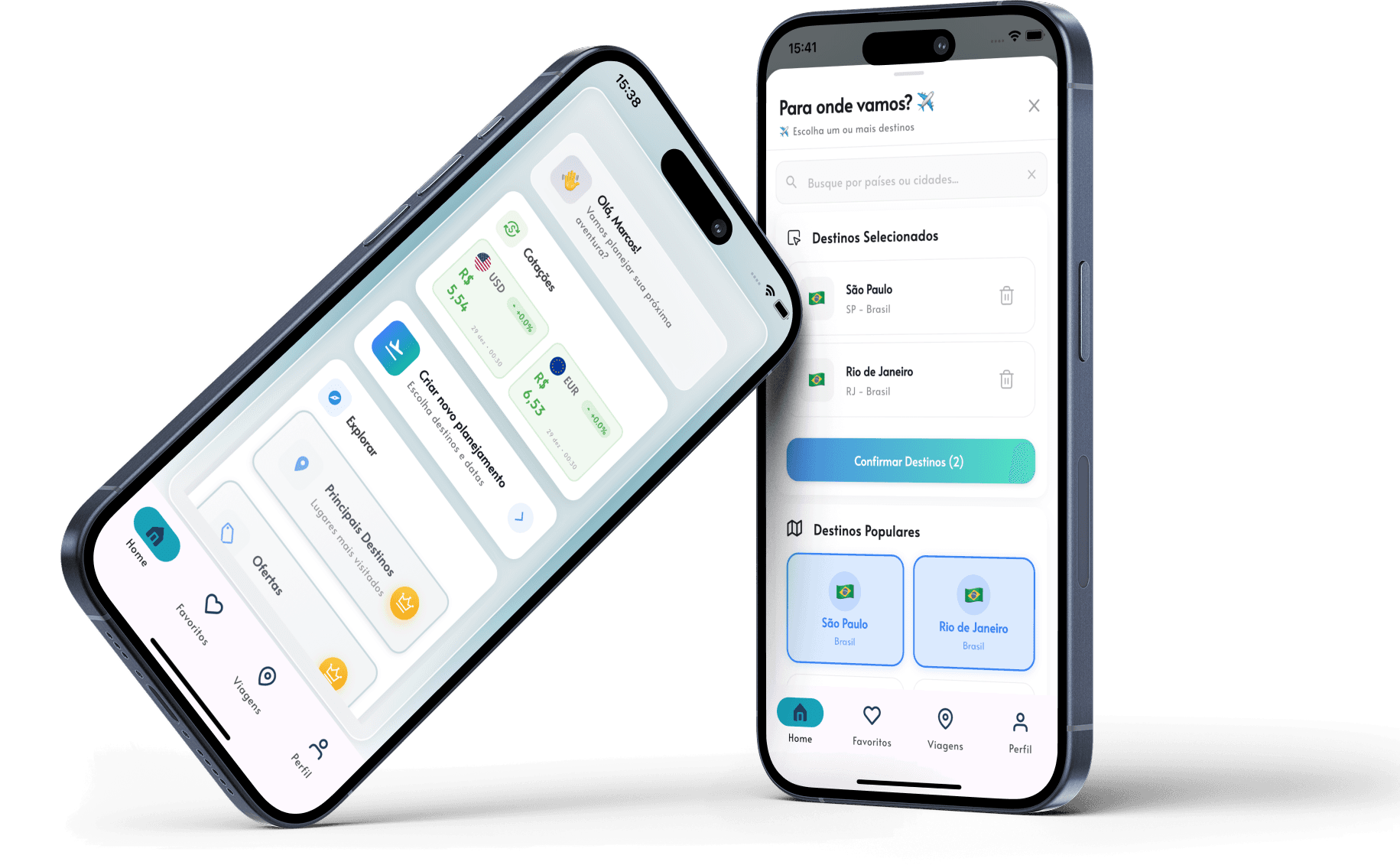 Agent Trip App Mockups