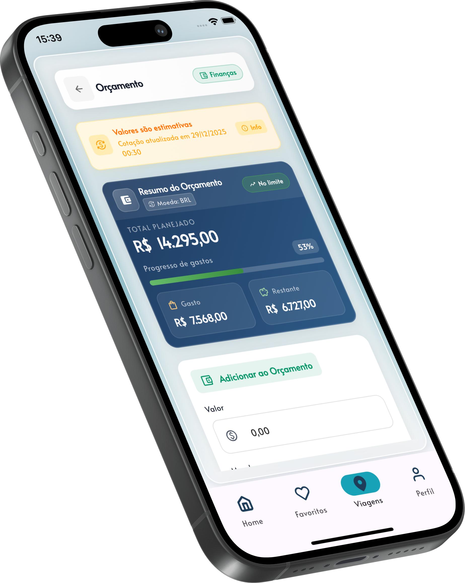 Controle Financeiro Real